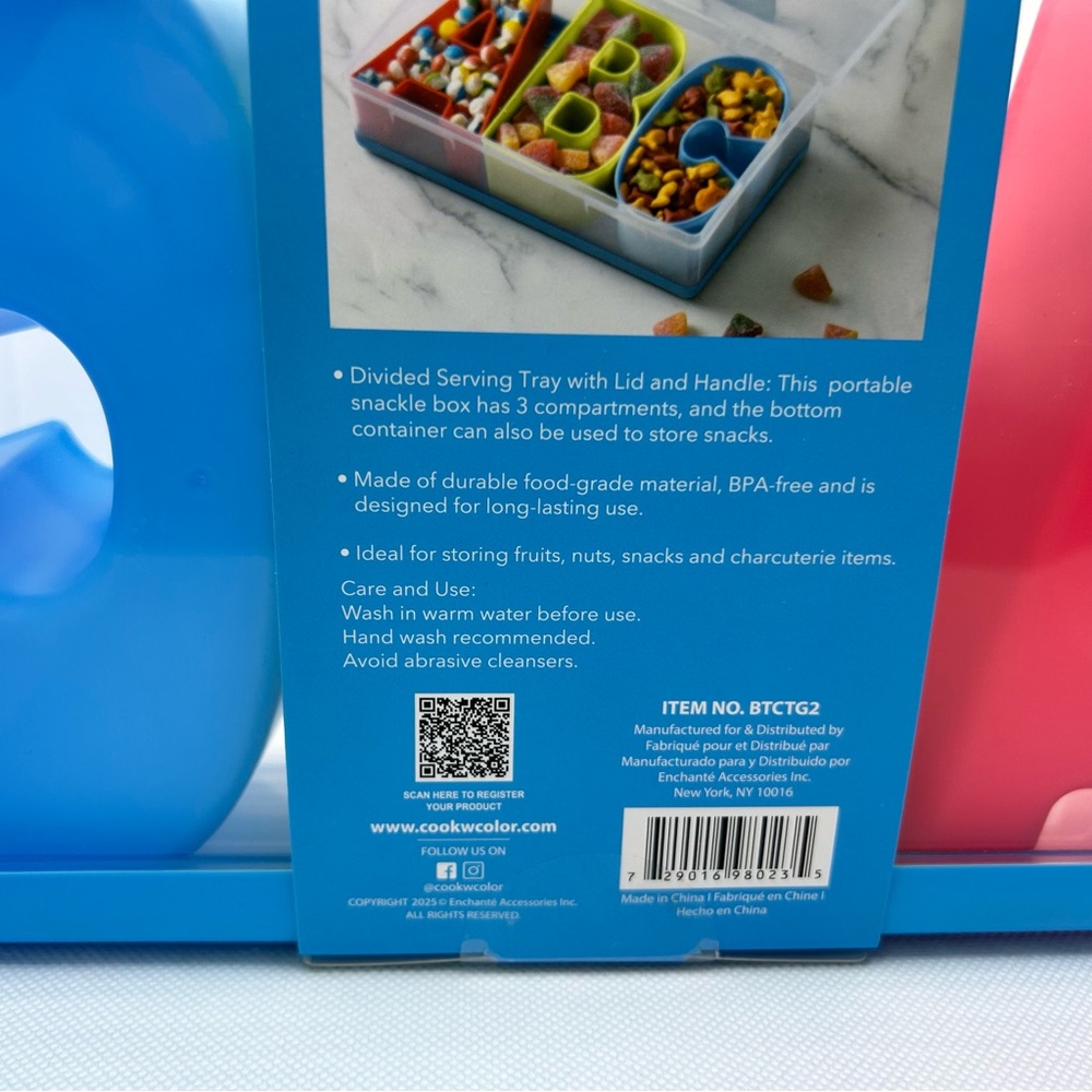 CWC ABC On-The-Go Snack Box 3 Compartments New - Picture 5 of 5